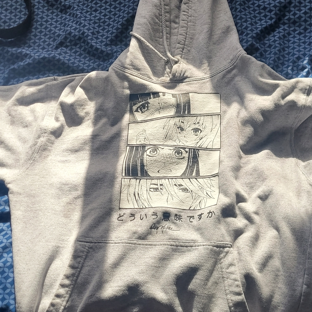 Gray Graphic Kids Hoodie